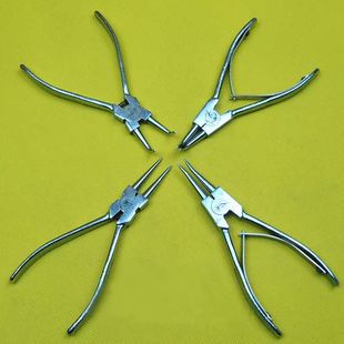 宁桥 卡簧钳 现货速发 6寸7寸8寸C型扣环钳 轴直 内外卡钳 轴弯