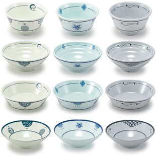 速发密胺碗大瓷塑料碗商用特色面馆拉面碗汤粉碗麻仿烫碗馄饨面条