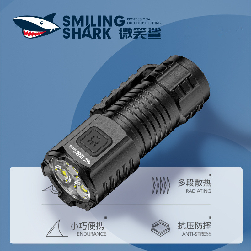 速发强光照明手电筒迷你超小袖珍户外照明三灯珠超轻携带家用日常