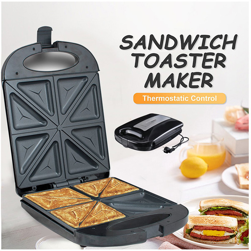 欧规跨境SOKANY126早餐三明治机烤面包三文治机多功能Toaster 厨房电器 吐司机 原图主图