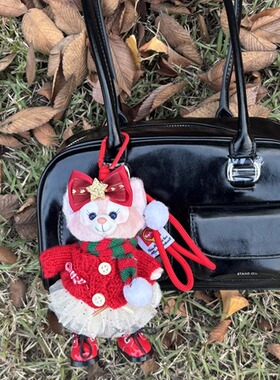 红色毛衣贝儿玲娜贝尔挂件少女心包包挂饰钥匙扣饰品新年礼物