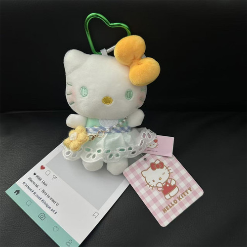 正版芒果系列Kitty包包挂件毛绒玩偶女生背包挂件公仔挂饰钥匙扣