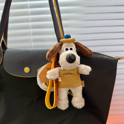 正版掌门狗毛绒公仔可爱情侣包包挂件小狗钥匙扣装饰挂饰