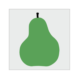 北欧极简约卡通儿童房装饰画Enzo Mari 红色苹果绿色梨子海报贴画