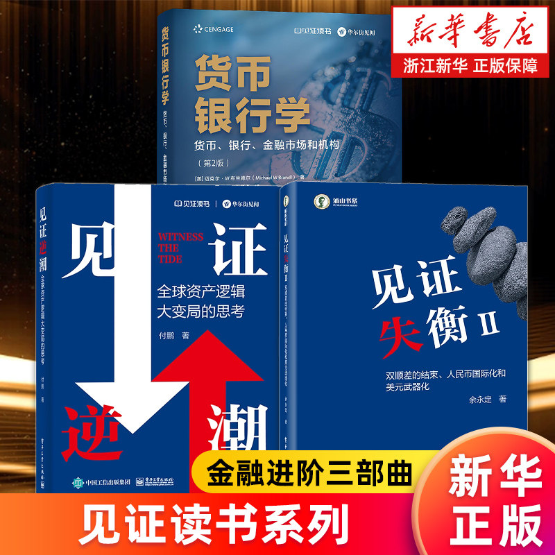 【套装2册】新华正版包邮 见证逆潮:全球资产逻辑大变局的思考+见证失衡Ⅱ:双顺差的结束、人民币国际化和美元武器化 付鹏余永定著