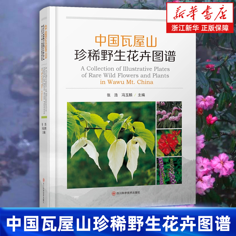 【新华书店旗舰店】中国瓦屋山珍稀野生花卉图谱 张浩冯玉麟 瓦屋山野生花卉700余种 附图近2000幅 正版书籍