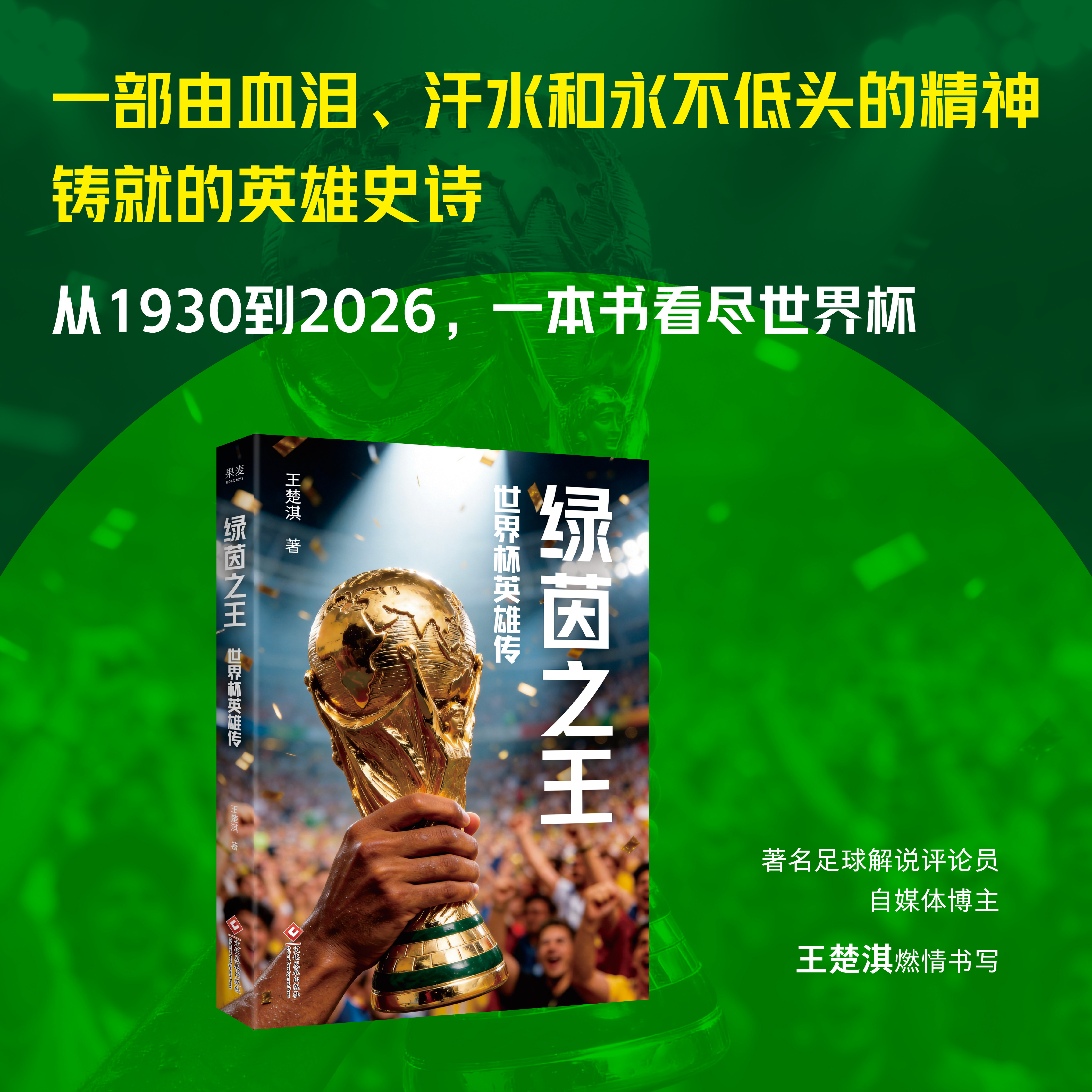 绿茵之王世界杯英雄传【从1930到2026】一本书看尽世界杯的荣耀与悲壮 王楚淇燃情书写 百年世界杯的完整英雄史诗 梅西C罗果麦出品