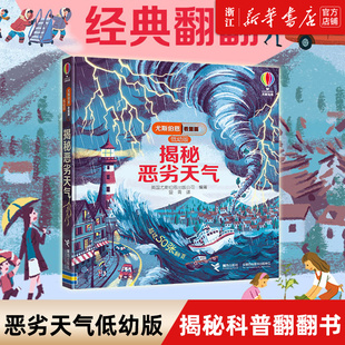 揭秘恶劣天气(低幼版)/尤斯伯恩看里面 1-3-5岁婴幼儿童启蒙早教绘本亲子共读少儿知识科普百科全书3D立体翻翻书 接力出版社