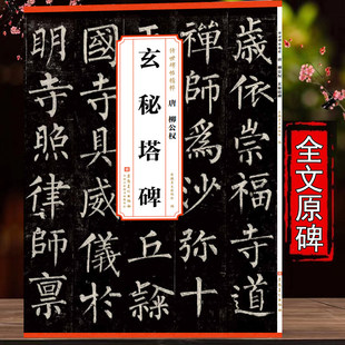 唐柳公权玄秘塔碑 柳体传世历代碑帖精粹 简体旁注 楷书碑帖毛笔字帖柳公权玄秘塔书法古帖成人楷书初学者入门临摹 安徽美术出版社
