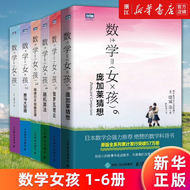 【套装6册】数学女孩1-6册 2费马大定理 3哥德尔不完备定理 4随机算法 5伽罗瓦理论 6庞加莱猜想 数学与生活科普入门