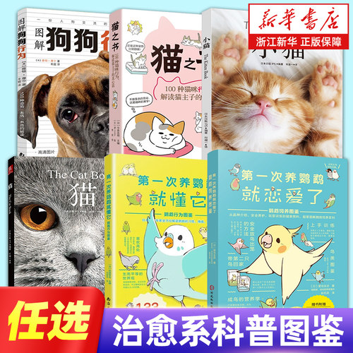 【任选】第一次养鹦鹉就恋爱了 鹦鹉饲养图鉴 猫 48种世界名猫图鉴 养猫指南 养狗指南 治愈系科普图鉴 科普大全书籍 日常养护