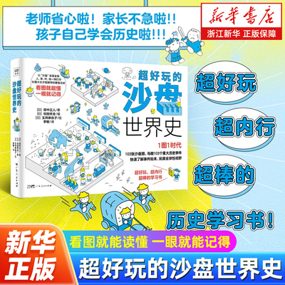 超好玩的沙盘世界史 以“沙盘”呈现历史全貌 人、事、时、地一网打尽 长篇大论才能解释的繁复历史 看图就能读懂 一眼就能记得