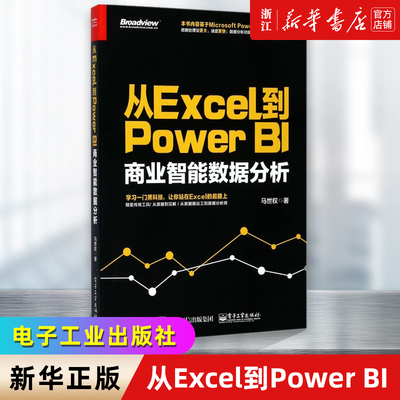 从Excel到Power BI 商业智能数据分析 PowerBI入门书籍 Power BI 操作教程 Power Query数据查询工具 excel数据分析 新华书店正版