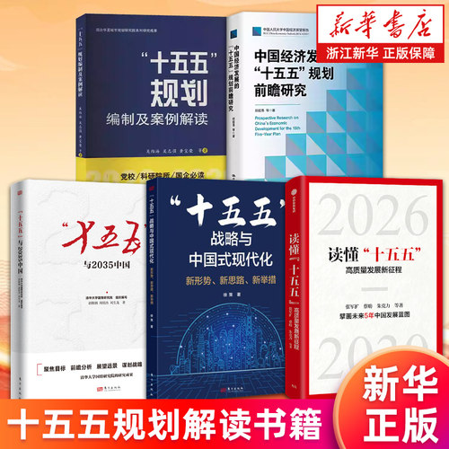 十五五规划解读书籍 读懂十五五”:高质量发展新征程 中国经济发展的“十五五”规划前瞻研究 2035中国 战略与中国式现代化 正版书