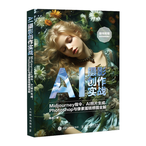 AI摄影创作实战:Midjourney指令、AI照片生成、Photoshop与像素蛋糕修图全解