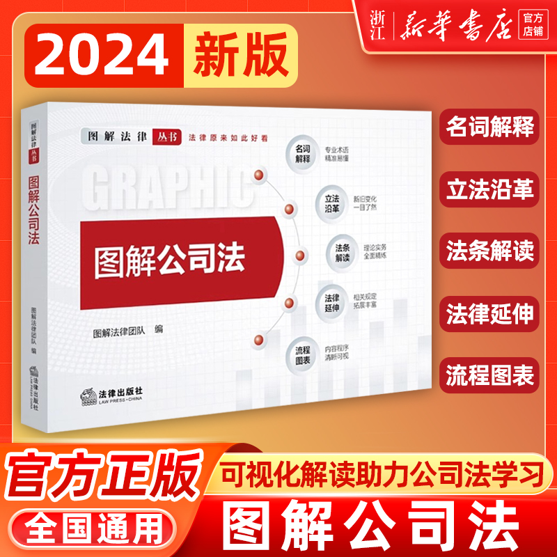 2024新书 图解公司法 图解法律团队编 名词解释 法条解读 流程图标 法律出版社9787519786830 新华书店正版 书籍/杂志/报纸 司法案例/实务解析 原图主图