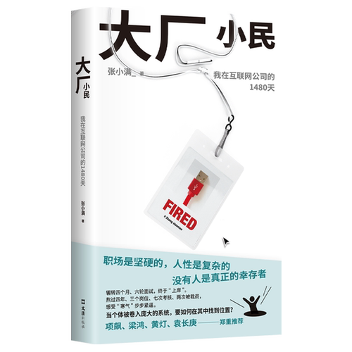 大厂小民  职场是坚硬的人性是复杂的我的母亲做保洁作者张小满新书 现当代文学 畅销书籍
