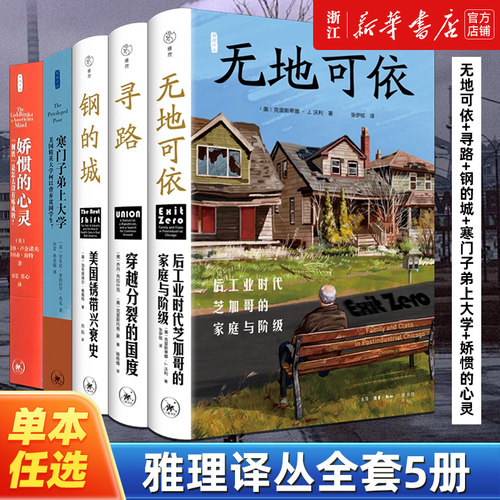 【任选】雅理译丛全套5册 无地可依+寻路+钢的城+寒门子弟上大学+娇惯的心灵 欧洲史社科心理学畅销书 生活·读书·新知三联书店