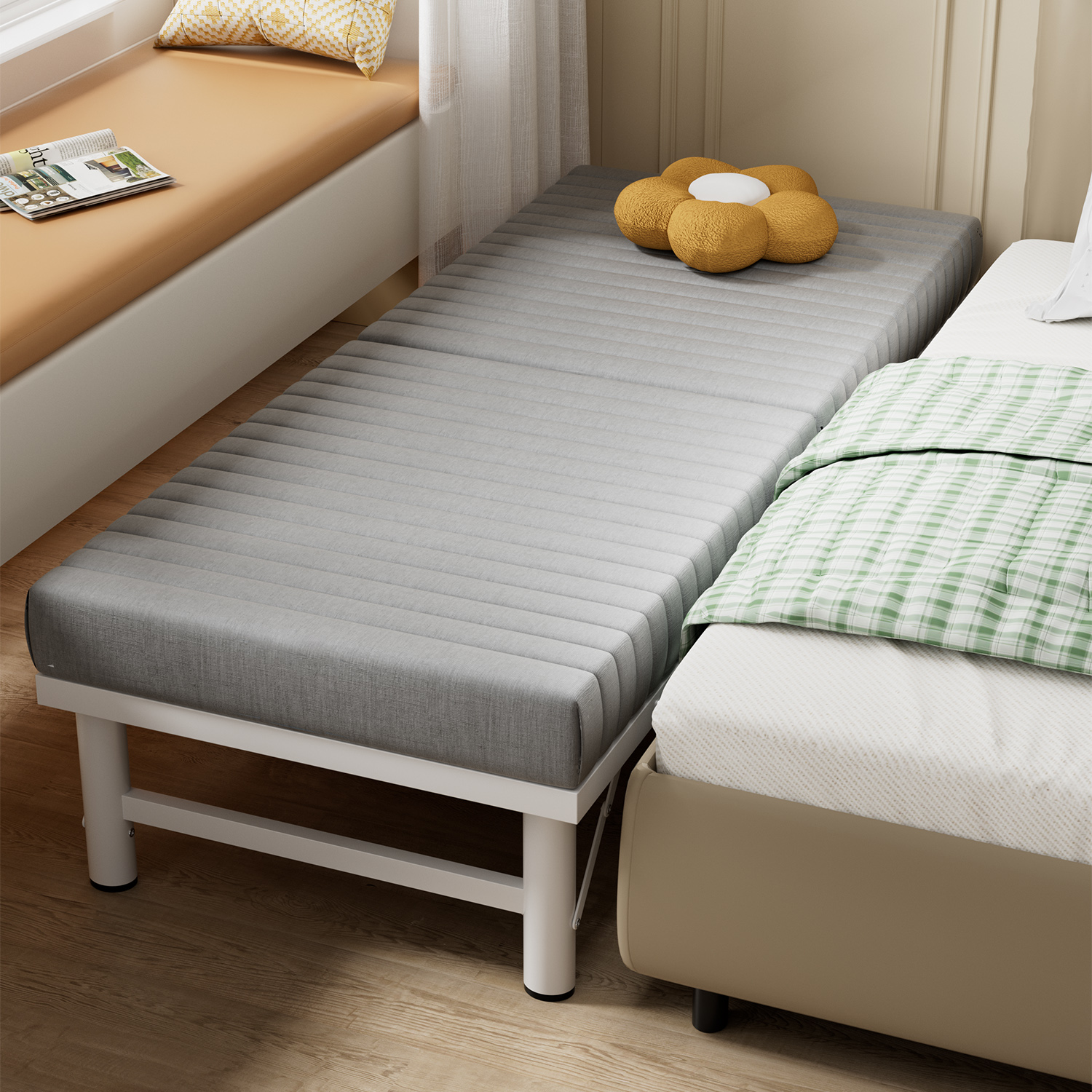 加厚折叠床成人加固单人床家用办公午休午睡床小户型拼床酒店加床