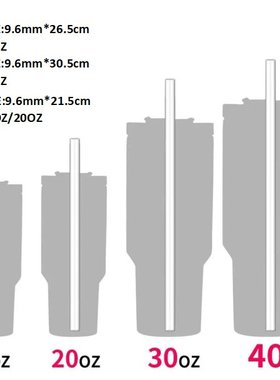 适用史丹利Stanley 203040OZ 玻璃 不锈钢 Tritan材质 吸管杯吸管