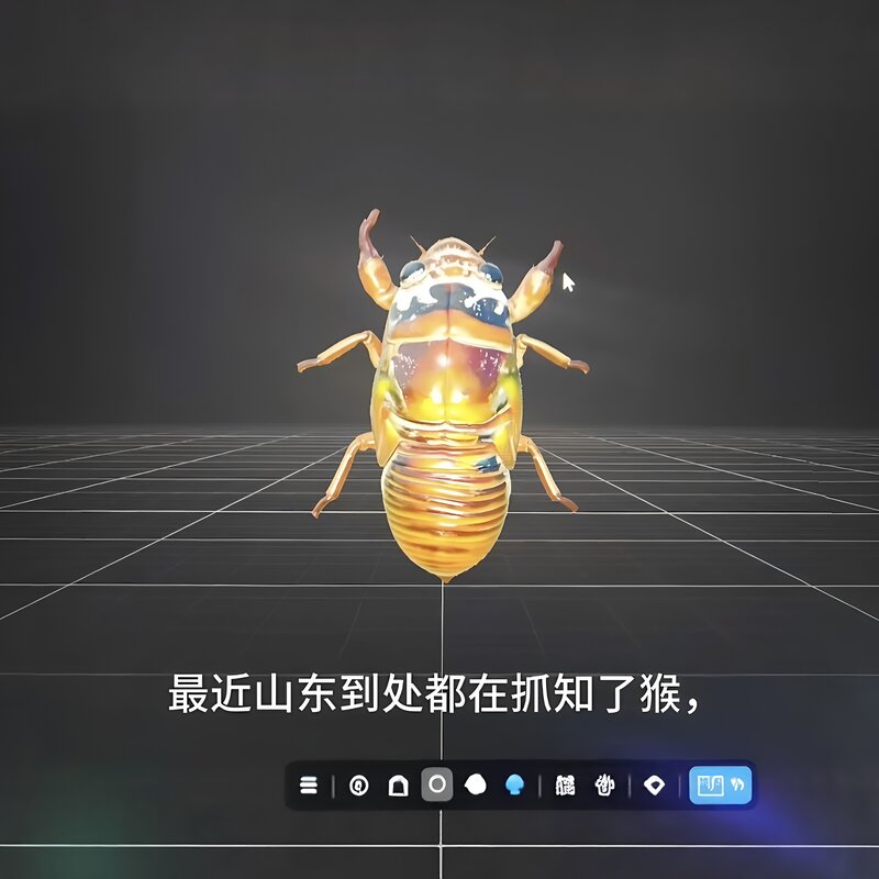知了猴玩具创意恶作剧3D打印装饰摆件仿真结了龟模型户外整蛊道具