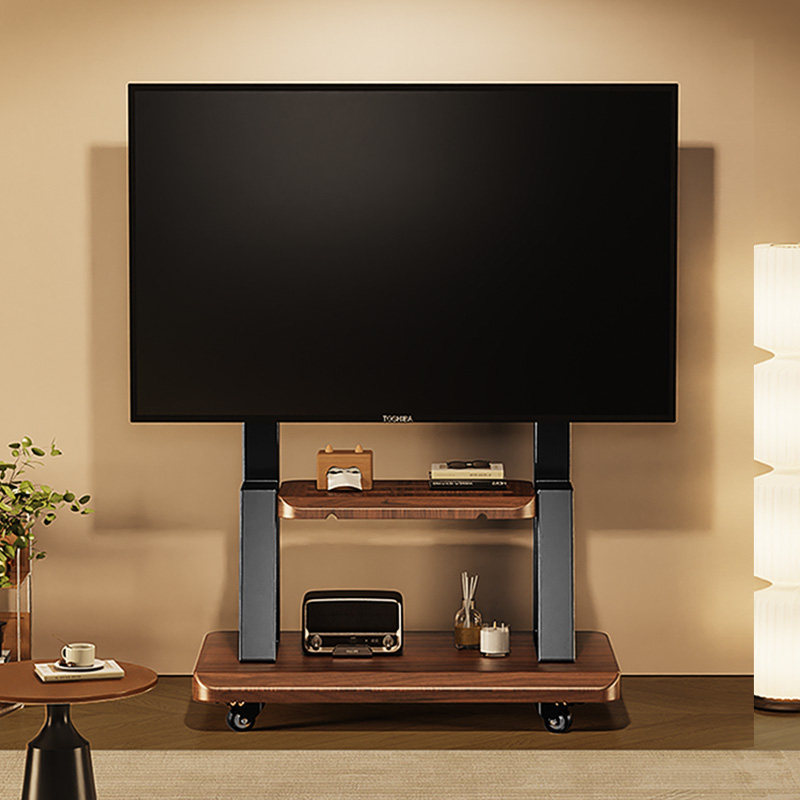 【胡桃木色】通用电视移动支架