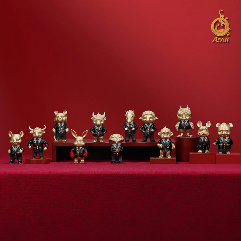 铜摆件《学院十二生肖》铜工艺品 家居饰品 生日礼物兔生肖摆件,家居饰品,桌面摆件,淘宝优惠券,粉丝福利购,淘宝优惠卷