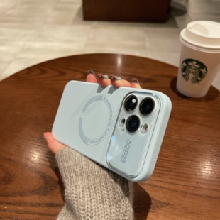 Magsafe磁吸适用苹果17Promax手机壳iPhone16pro液态硅胶15/14高级大视窗13Promax情侣款12pro镜头保护12/11