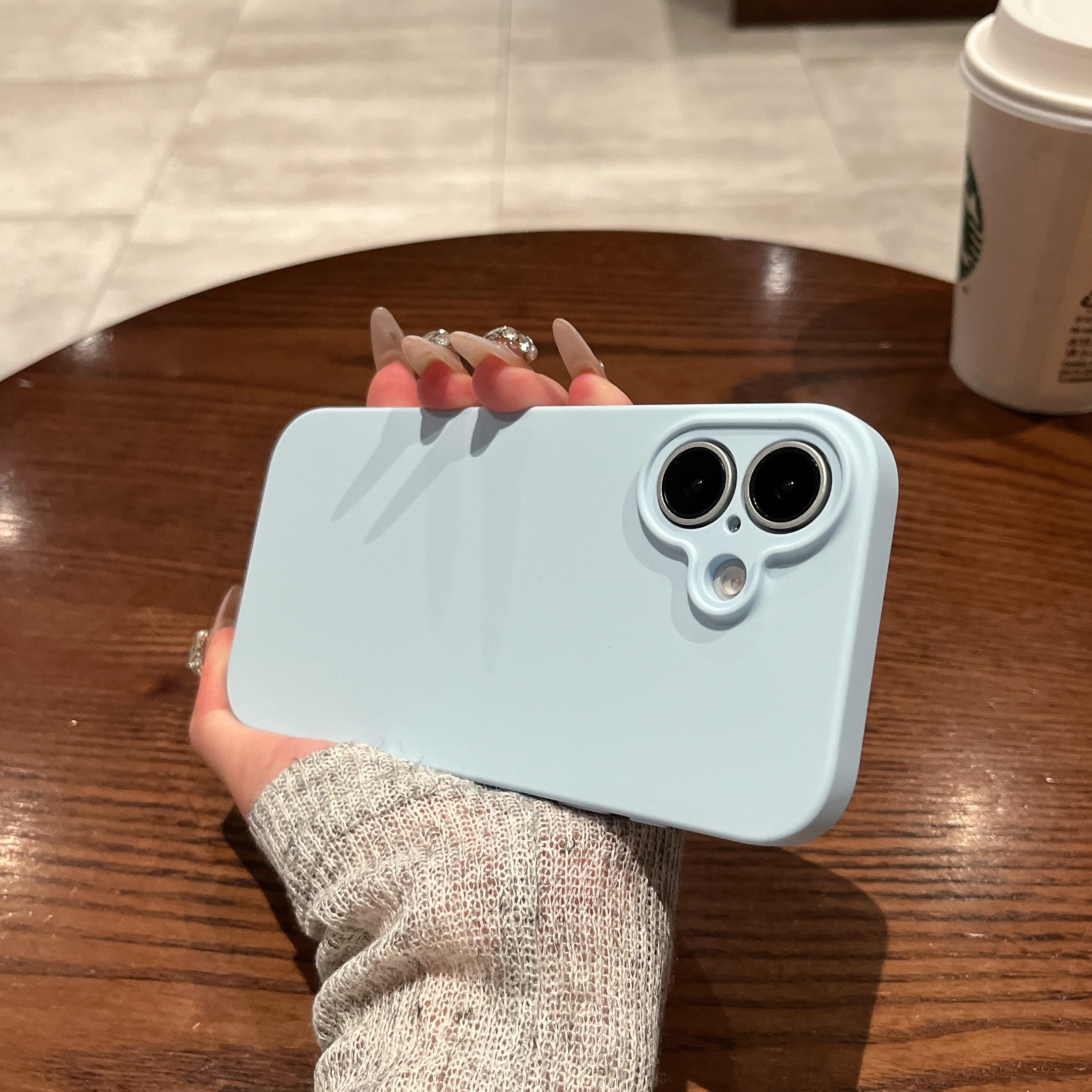 苹果iPhone液态硅胶简约手机壳