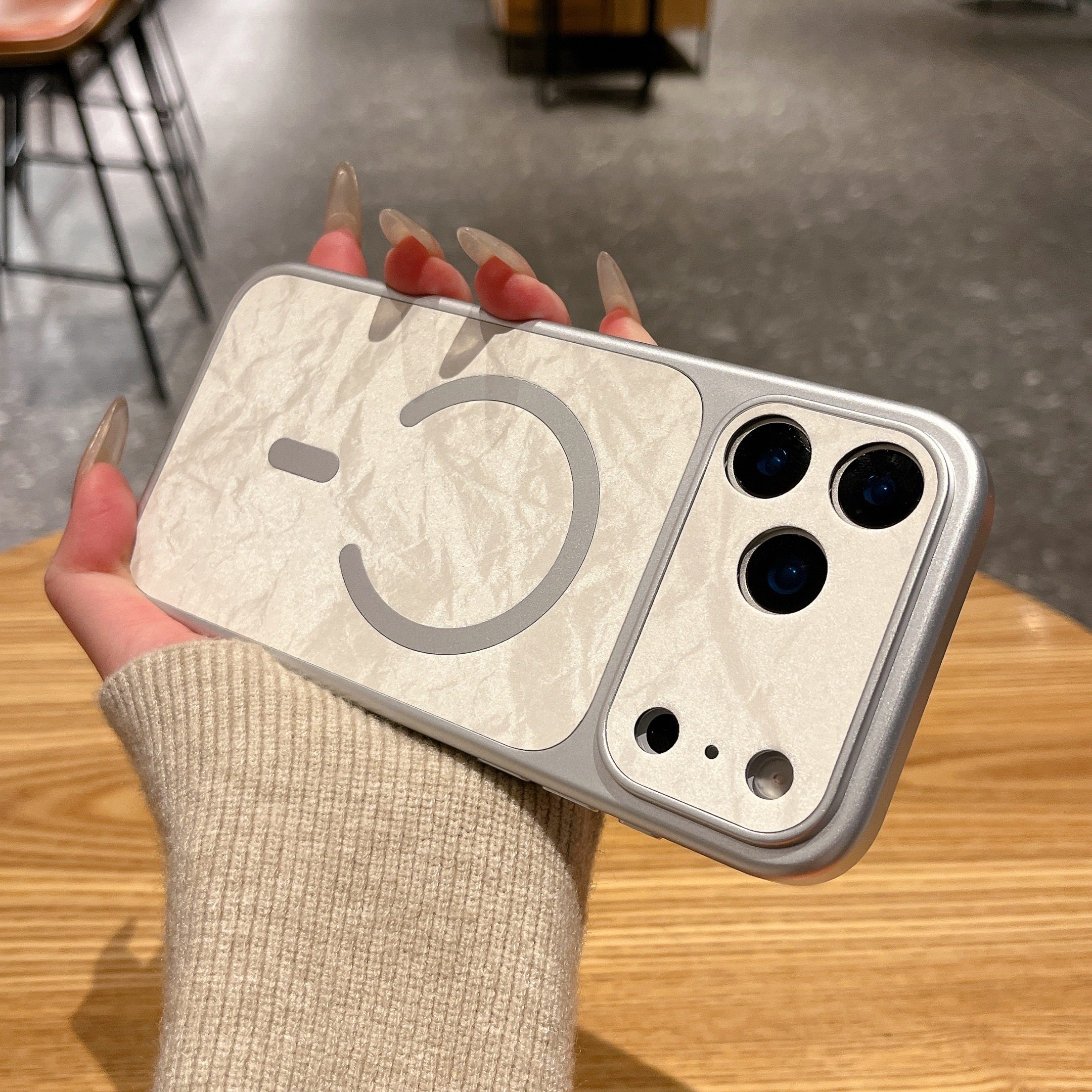 ins雪山纹丝绒适用苹果17Promax手机壳iPhone16P