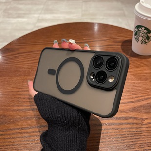 Magsafe磁吸适用苹果15promax手机壳新款 iphone15磨砂14pro超薄保护套13简约全包防摔12高级感女男11硅胶耐脏