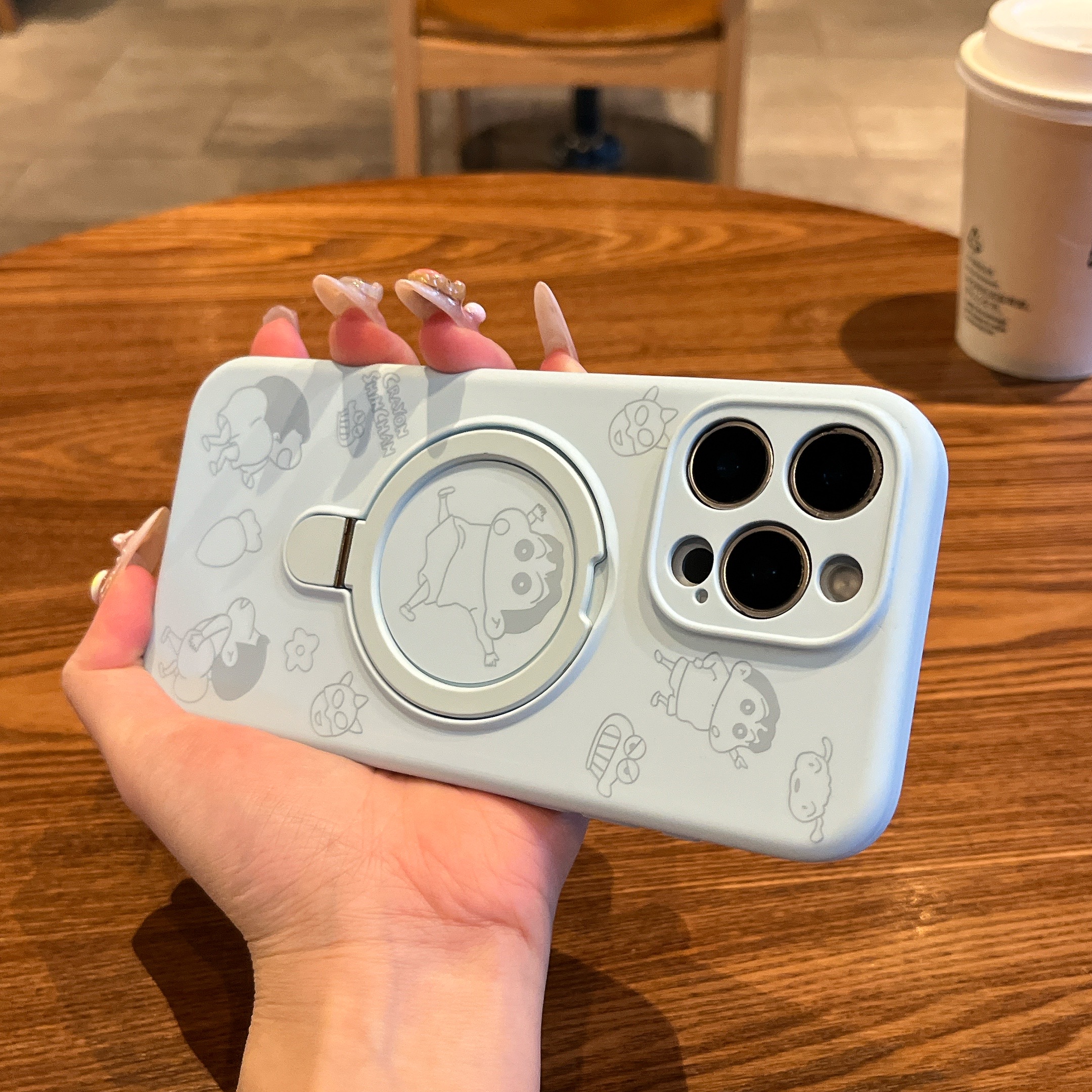 苹果iPhone液态硅胶卡通支架