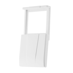 86型超薄滑盖防水盒开关防水罩浴室卫生间插座浴霸向下滑动保护盖