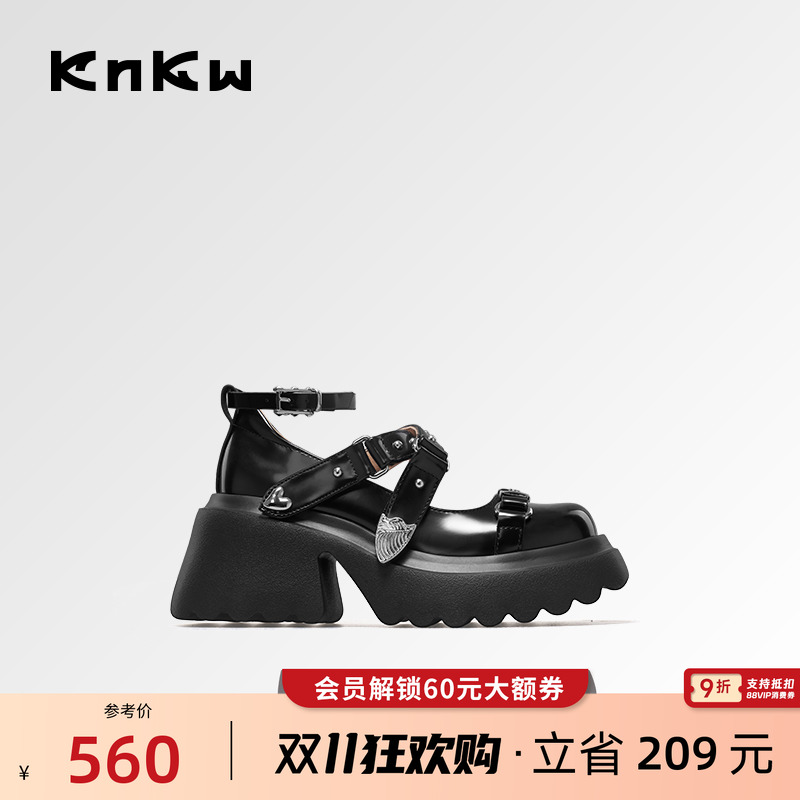 吴昕同款knkw星光派对玛丽珍鞋