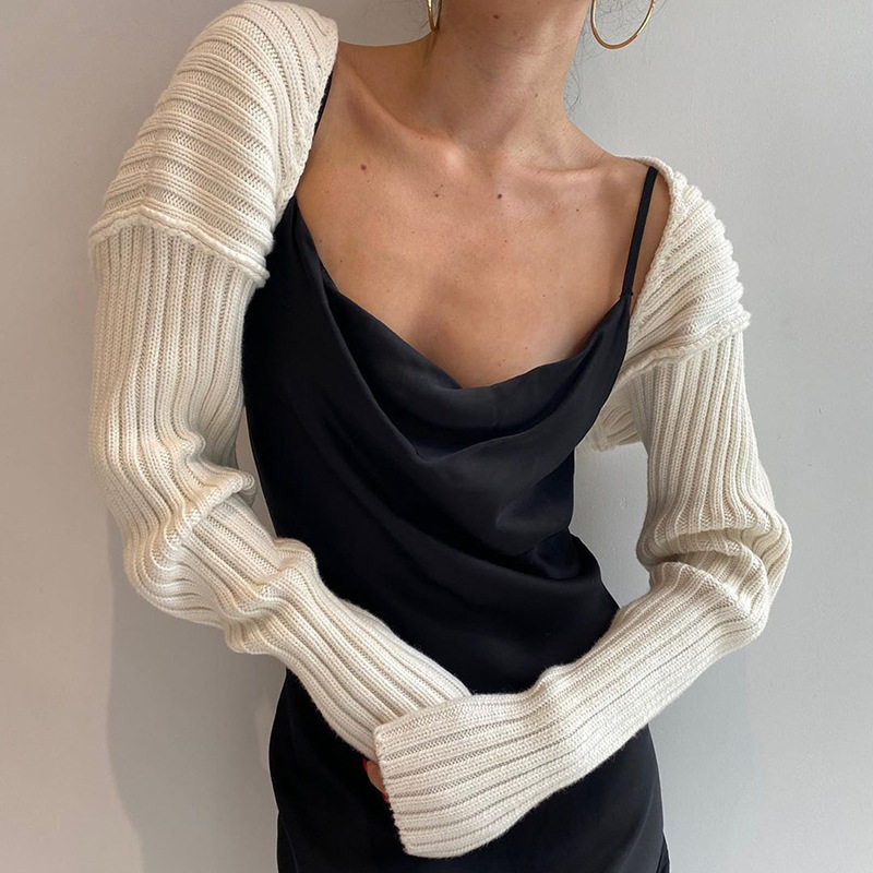 Women's sexy ultra short sleeved sweater jacket女毛衣外套
