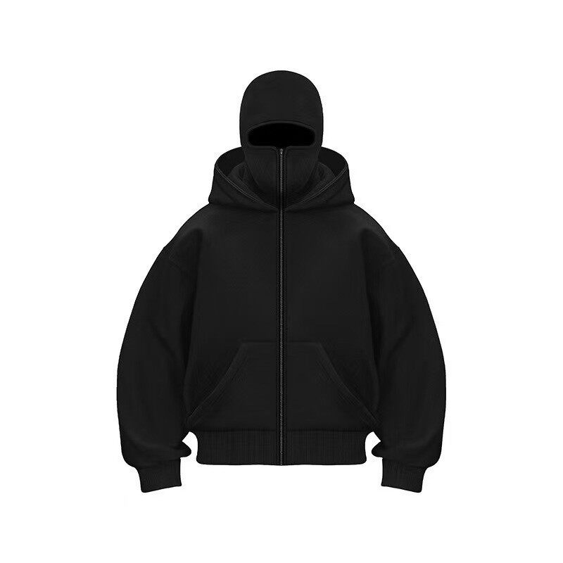 Couple zipper hooded sweatshirt jacket拉链连帽卫衣外套男女