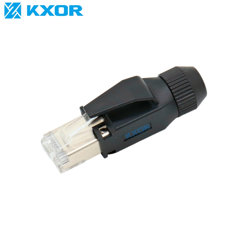 工业水晶头RJ45双屏蔽PROFINET8芯Ercat适用于菲尼克斯西门子