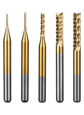 CNC3018数控雕刻机3.175mmPCB玉米铣刀 线路板碳纤维开孔雕刻刀