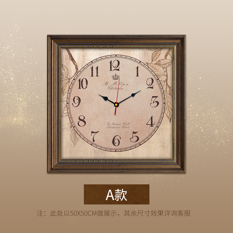 电表箱装饰画带钟表免打孔配电箱欧式遮挡电闸盒子大尺寸客厅挂画