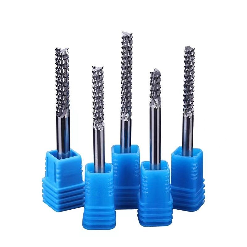 进口3.175钨钢雕刻机刀PCB铣刀波刃电路板开粗皮玉米铣刀整体合金