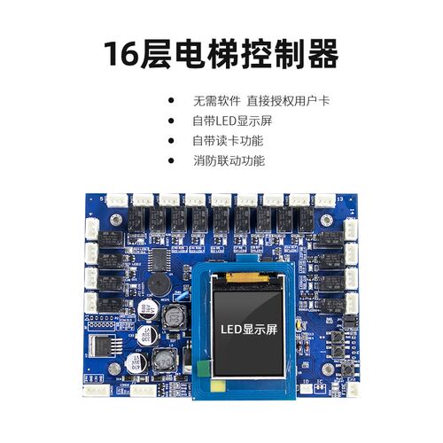 电梯梯控ic刷卡机控制系统分层读头内呼外呼门禁智能防复制读卡器