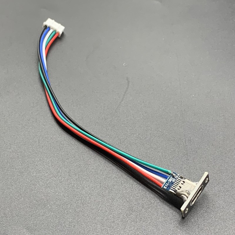 带固定板TYPE-C母键盘改装线USB键线分离type-c母端子数据充电线