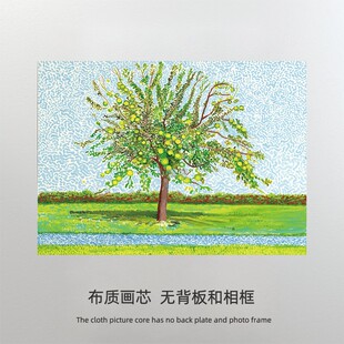 大卫霍克尼David Hockney 果树绘画作品油画布打印画心 装饰替换