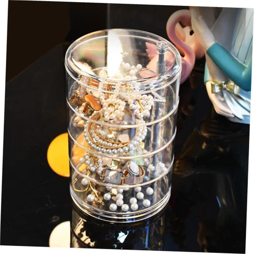 360 Degree Rotating Cosmetic Storage Box Makeup Organizer