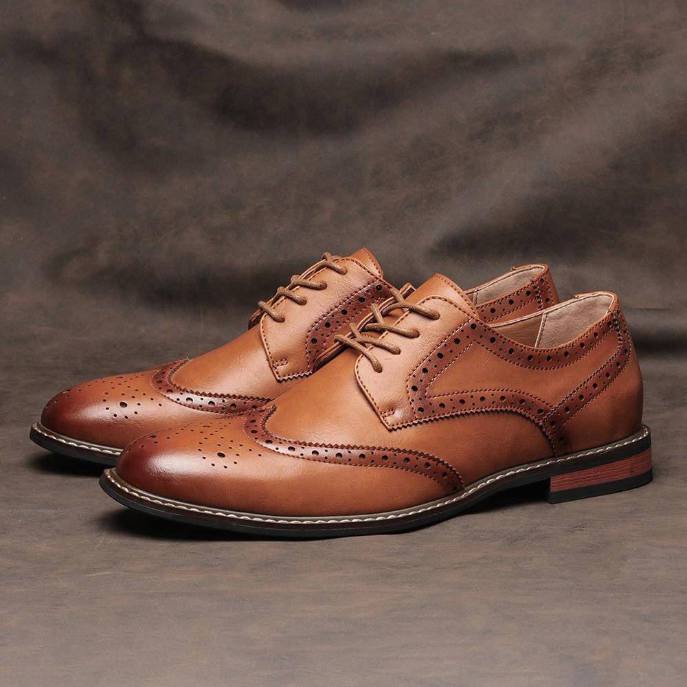 Classic Brogue Men's Formal Shoes 男士经典布洛克商务正装鞋子