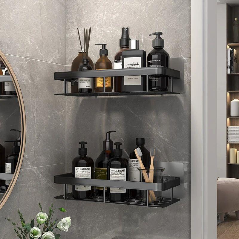 Bathroom Shelf Makeup Storage Organizer Aluminum浴室置物架