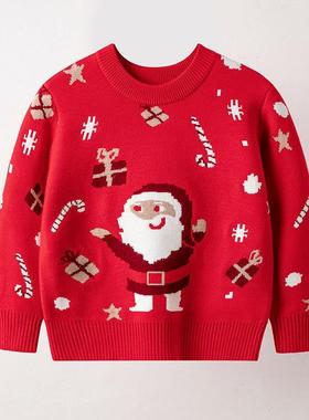 Children's clothing Christms crtoon round neck sweter毛衣