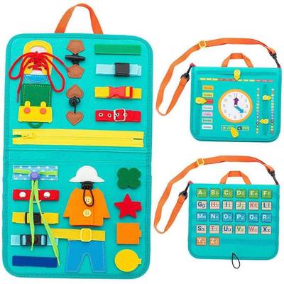 Kds Montessor Toys Educatonal Baby Busy Board Cartoon Ear