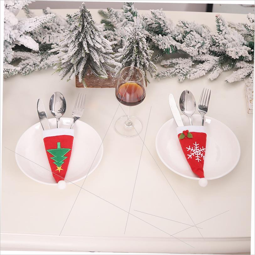 Christmas non-woven knife and fork set table items刀叉套