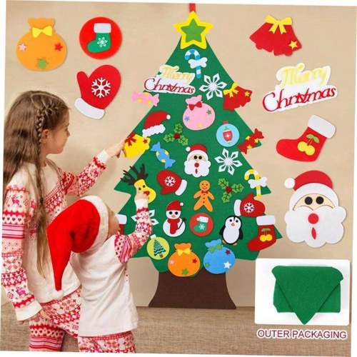 DIY Felt Christmas Tree Merry Christmas Decorations For Home